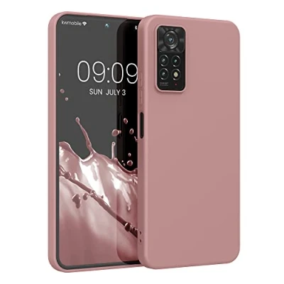 Afbeelding van kwmobile telefoonhoesje geschikt voor Xiaomi Redmi Note 11 Pro / (5G) 12 (4G) Hoesje smartphone Back cover in winter roze