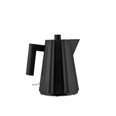 Afbeelding van Alessi Plissé MDL06/1BUK Elektrische waterkoker, design, van thermoplastisch hars, Engelse stekker 2400 W, 100 cl, zwart