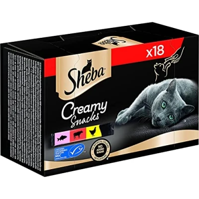 Afbeelding van 18x12g Creamy Sheba Kattensnacks