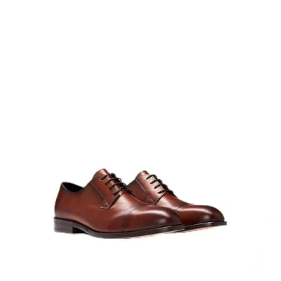 Afbeelding van BOSS Limber Derby Veterschoenen, Heren, Maat: 42, Medium brown Leer