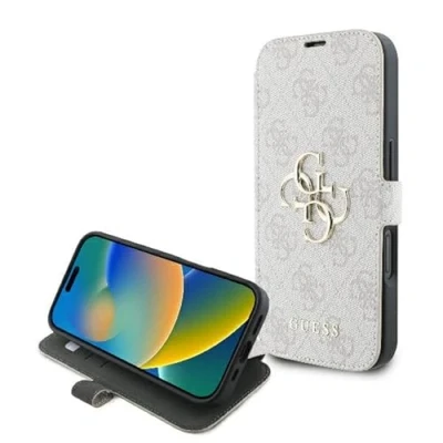 Afbeelding van Guess GUBKP16M4GMGPII iPhone 16 Plus 6,7&quot; roze/roze boek 4G metalen logo