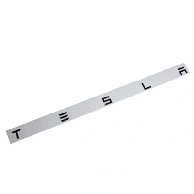 Afbeelding van auto achterklep embleem stickers, voor Tesla Model 3 X S Y, letters logo kofferbak stickers exterieur decoratie accessoires, mat zwart