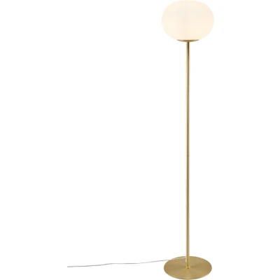 Afbeelding van Nordlux Alton 27,5 vloerlamp E27 opaal glas/messing