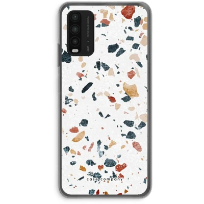 Afbeelding van Case Company® hoesje geschikt voor Xiaomi Redmi 9T Terrazzo N4 Soft Cover Telefoonhoesje Bescherming aan alle Kanten en Schermrand