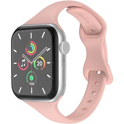 Afbeelding van imoshion Slim siliconen bandje voor de Apple Watch Series 1 t/m 10 / SE Ultra (2) (44/45/46/49 mm) Roze