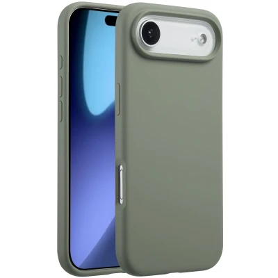 Afbeelding van Accezz Liquid Silicone Backcover met MagSafe voor de Apple iPhone 17 Air Cooper Green