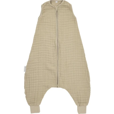 Afbeelding van Meyco baby Uni zomer slaapoverall jumper pre washed hydrofiel sand 92cm 0.5 TOG