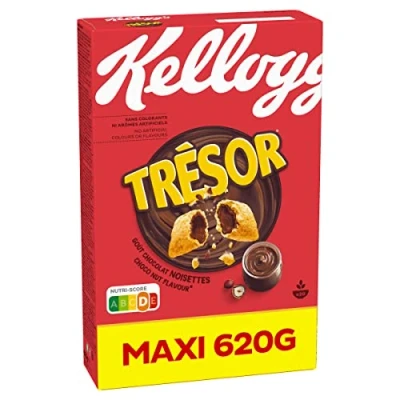 Afbeelding van Tresor Kellogg&#039;s Chocoladebruin, Hazelnoot, 620 g