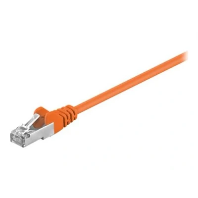 Image de goobay Cordon de raccordement RJ 45 (M) pour 50 cm SF/UTP CAT 5e moulé orange