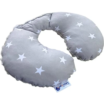 Afbeelding van Medi Partners NECK PILLOW Neksteun voor kinderen, 100% katoen/minky nekkussen baby&#039;s, kinderwagen, reizen, slapen, nek, slaapkussen, roll
