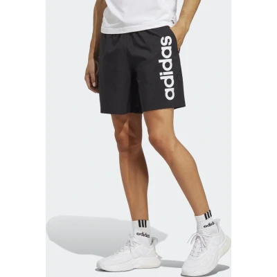 Afbeelding van adidas Sportswear Essentials Linear Shorts, Heren, Maat: Medium, Black
