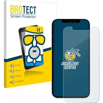 Afbeelding van BROTECT Screenprotector voor Apple iPhone 12 Pro Folie Beschermfolie Beschermglas matte