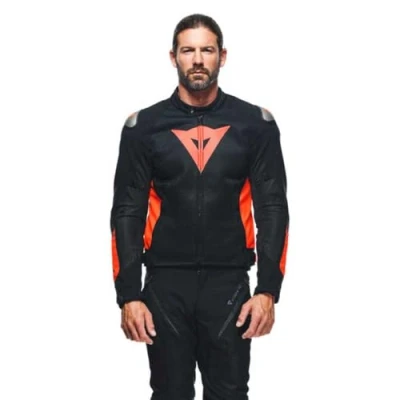 Afbeelding van Dainese Energyca Air Tex jas, motorjas, heren, zwart/neonrood, 48