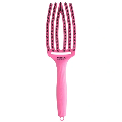 Afbeelding van Olivia Garden Fingerbrush Boar&amp;Nylon Pink Granita