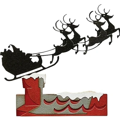Afbeelding van Sizzix Thinlits Snijmallen Reindeer Sleigh