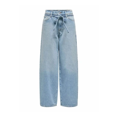 Afbeelding van ONLY Onlgianna Mittlere Taille Ballon Schnitt Relaxed fit jeans, Dames, Maat: 29x32, Light blue denim