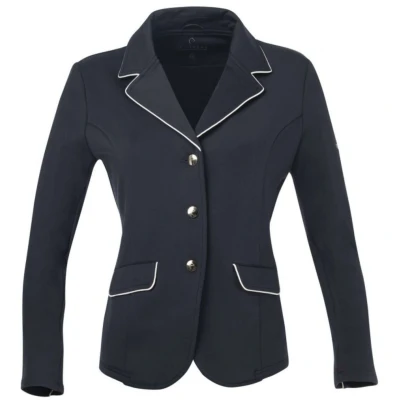 Afbeelding van EQUITHÈME Wedstrijdjasje Soft Classic Blauw/Wit 14 Jaar