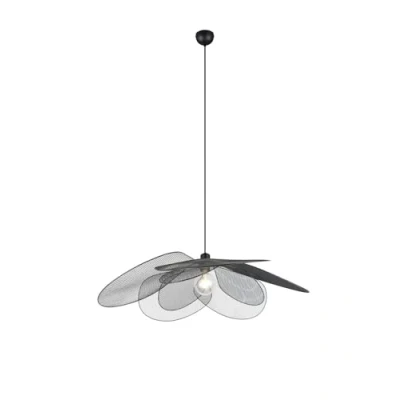 Afbeelding van REALITY FLEURE Hanglamp Zwart mat excl. 1x E27 4 W Plafondbevestiging In hoogte verstelbaar Casalum