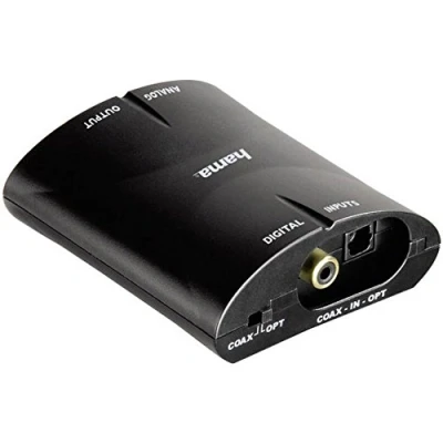 Afbeelding van Hama AC81 digitale naar analoog audio omzetter, zwart
