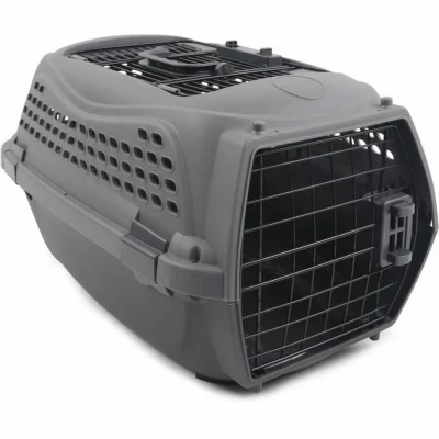 Afbeelding van Draagmand MPETS ECO GIRO M grijs Donker Plastic Kat