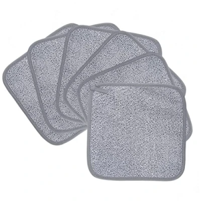 Afbeelding van Polyte Premium Hypoallergene Chemische Vrije Microvezel Make up Remover en Gezichtsreinigingsdoek 6 Pack (20x20 cm, Grijs)