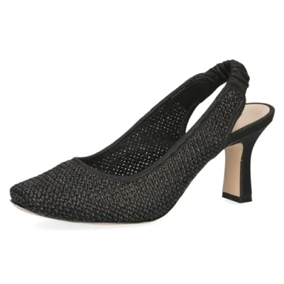 Afbeelding van Caprice Klassieke pumps, Dames, Maat: 38, Black comb Textiel/ synthetisch