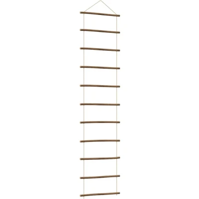 Afbeelding van vidaXL Wanddecoratie laddervormig 50x200 cm naturel tak