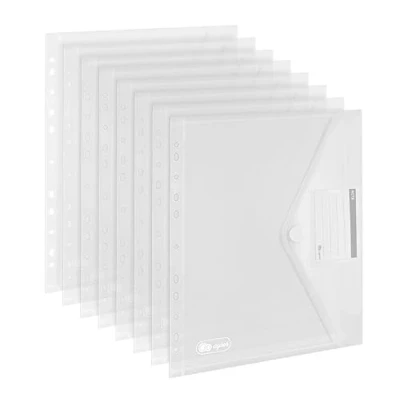 Afbeelding van Pak van 20 documentenvakken, A4 formaat, zichtvakken, portefeuilles, tas met en klittenbandsluiting