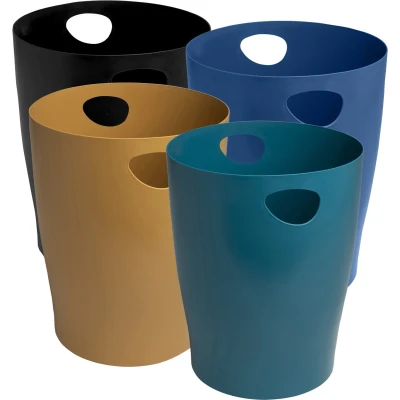 Afbeelding van Exacompta 453505D 8x Corb.à papier Ecobin NeoDeco coul.a