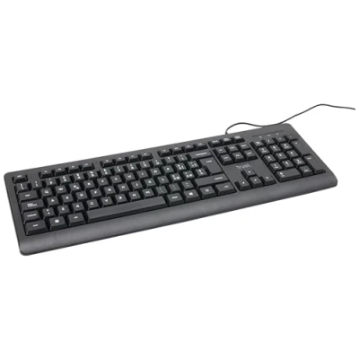 Afbeelding van Trust Taro USB toetsenbord, bekabeld, Italiaanse QWERTY lay out, pc toetsenbord met kabel voor computer/laptop, Mac/Windows, 1,8 m kabel, vloeistofbestendig, ergonomisch zwart