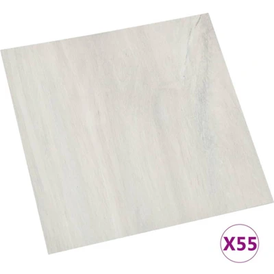 Afbeelding van Vloerplanken zelfklevend 55 st 5,11 m² PVC crème