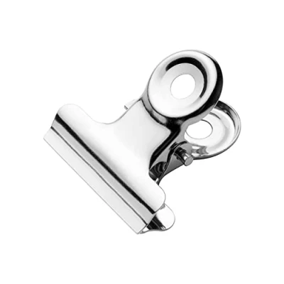 Afbeelding van Bulldog klem Westcott 21,5x5,6mm metaal zilver 10st.