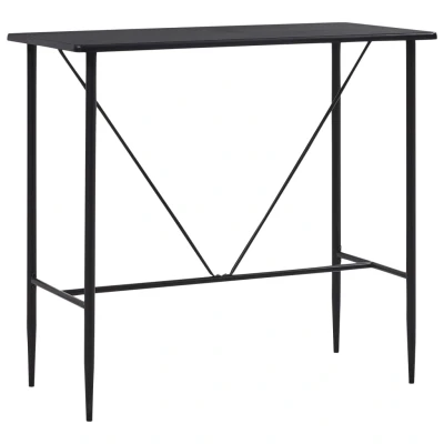 Afbeelding van Bartafel 120x60x110 cm MDF zwart