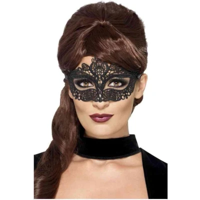 Afbeelding van Sexy kanten oogmasker van zwart kant