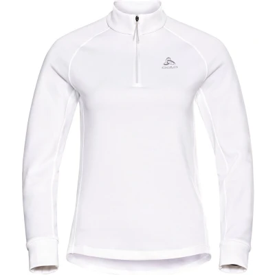 Afbeelding van Odlo Middenlaag Loopshirt Halve Rits BERRA WIT Maat S