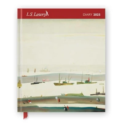 Afbeelding van L.S. Lowry 2025 Desk Diary Planner Week to View, Illustrated throughout