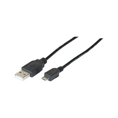 Image de Cordon eco USB 2.0 A / MICRO B noir 0,5 m