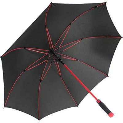 Afbeelding van iX brella XXL automatische paraplu van glasvezel zwart, Geel., golfparasol