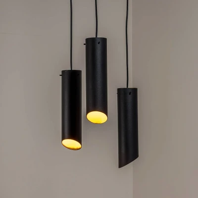 Afbeelding van Sivani MR 979 hanglamp, zwart, ijzer, 3 lamps rond