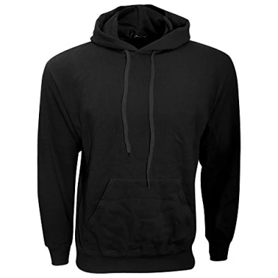Afbeelding van Fruit of the Loom Hoodie S M L XL 2XL 3XL 4XL 5XL ook verschillende kleurensets, zwart, 3XL, zwart.
