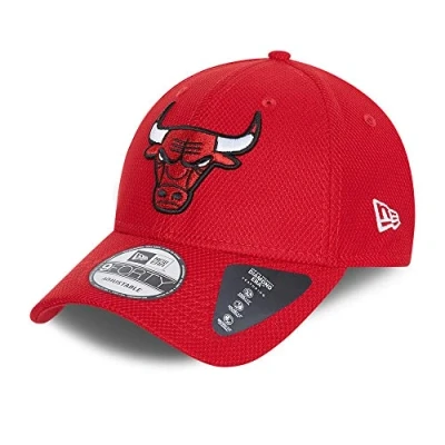 Afbeelding van New Era NBA Chicago Bulls Diamond 9Forty Strapback Cap Rood, one size
