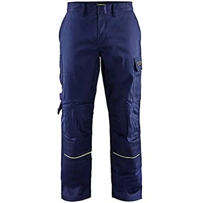 Afbeelding van Blaklader Lasbroek 1701 1501 Marine/High Vis Geel D100