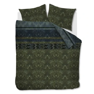 Afbeelding van Snoozing Ferry Dekbedovertrek Tweepersoons 200x200/220 cm Green
