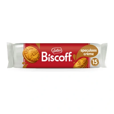 Afbeelding van Lotus gevulde speculoos, 150 g, speculooscrème, pak van 9 rollen koekjes