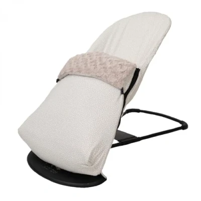 Afbeelding van Overtrek + tas voor BabyBjörn Balance Soft (vervangt de originele vulling), hypoallergeen, zeer zacht, ademend (biologisch katoen) (beige ster)