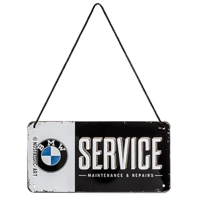 Afbeelding van BMW Service Metalen wandbord 10x20 cm
