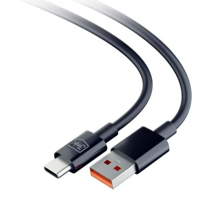 Afbeelding van 3MK 5903108541275 USB oplaadkabel Zwart