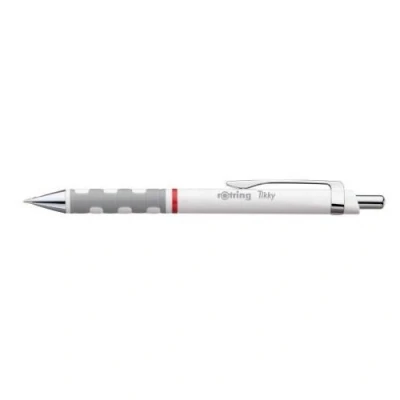 Afbeelding van rOtring Tikky balpen Lichtgewicht met rubberen grip Witte behuizing