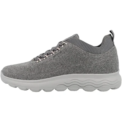 Afbeelding van Geox D Spherica Sneakers laag, Dames, Maat: 37, Anthracite Textiel