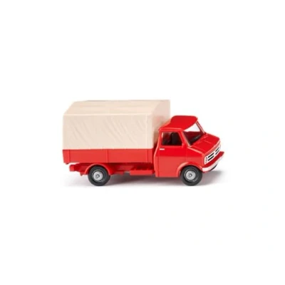 Afbeelding van Wiking 035204 H0 Vrachtwagen Opel Prikwagen (Bedford), bloemtorange